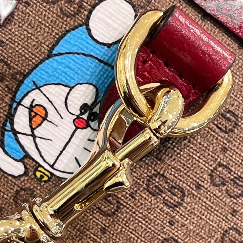 グッチ GUCCI 2WAYトートバッグ ドラえもんコラボ 653952 GGスプリーム レディース トートバッグ