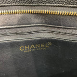 シャネル CHANEL 復刻トート A01804 6番台 ブラック×ゴールド金具 キャビアスキン レディース トートバッグ