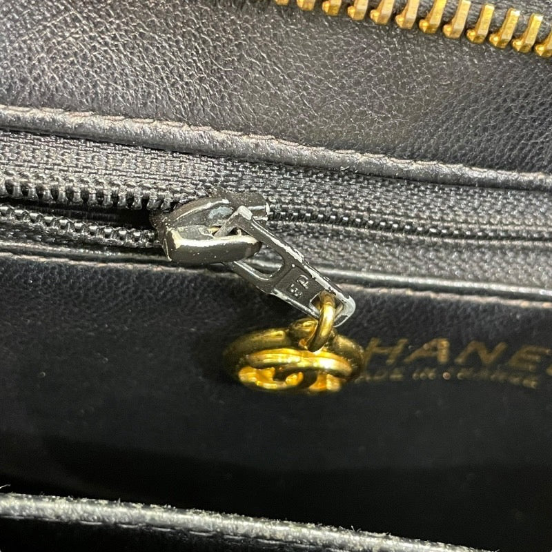 シャネル CHANEL 復刻トート A01804 6番台 ブラック×ゴールド金具 キャビアスキン レディース トートバッグ