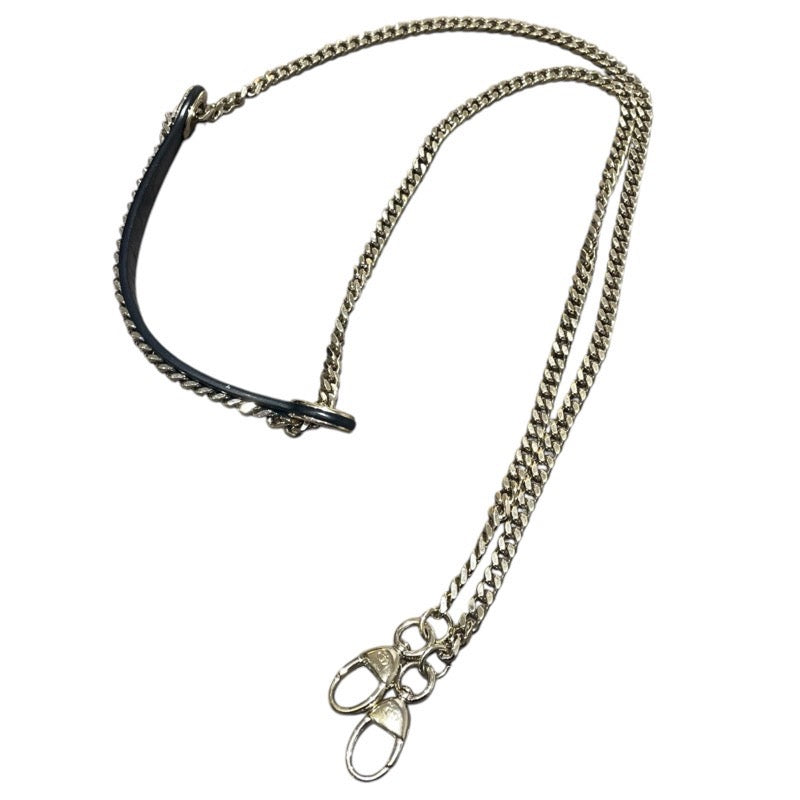 クリスチャン・ディオール Christian Dior レディーディオールミニ ブラック　GD金具 カーフ/ビーズ レディース ショルダーバッグ