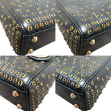 クリスチャン・ディオール Christian Dior レディーディオールミニ ブラック　GD金具 カーフ/ビーズ レディース ショルダーバッグ