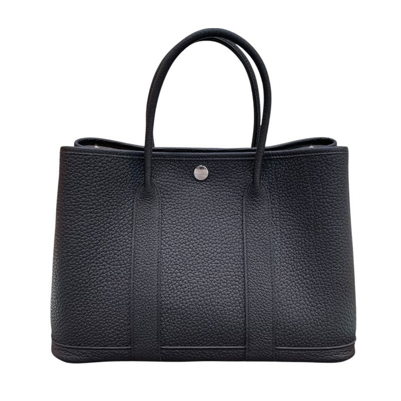 エルメス HERMES ガーデンパーティTPM W刻印 ブラック ネゴンダ レディース ハンドバッグ