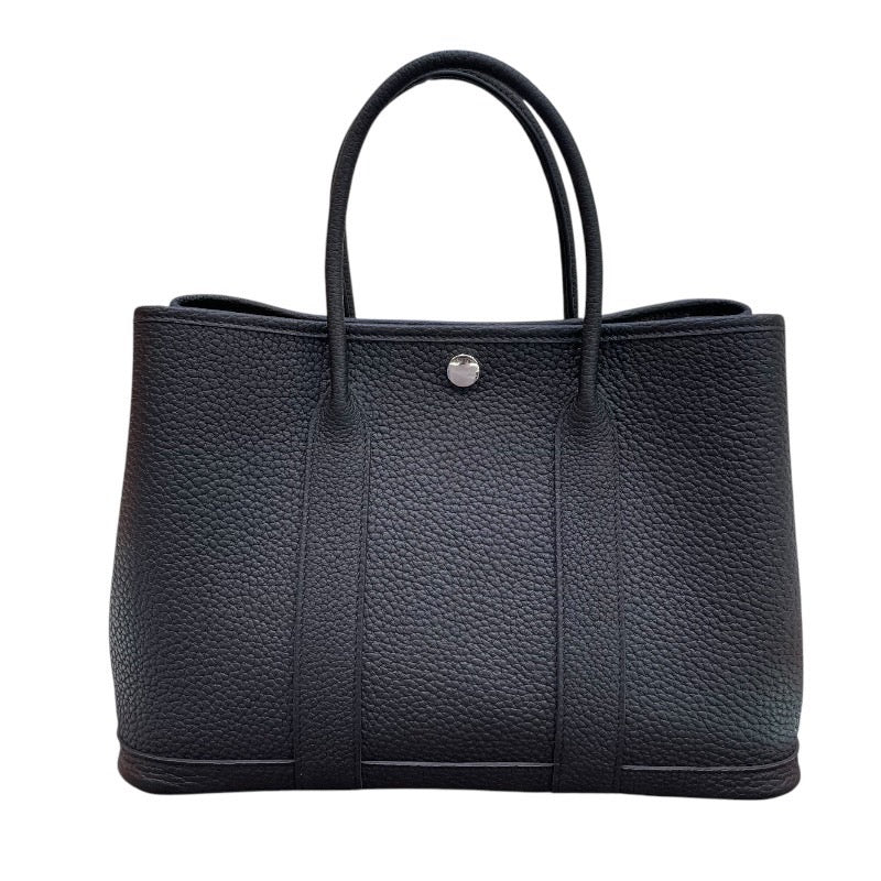 エルメス HERMES ガーデンパーティTPM W刻印 ブラック ネゴンダ レディース ハンドバッグ