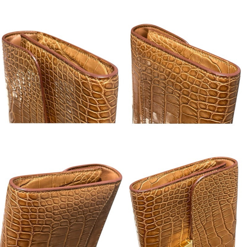 エルメス HERMES コンスタンスロングトゥーゴー ゴールド アリゲーターマット/B刻/GD金具 ユニセックス ショルダーバッグ