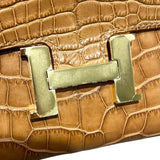 エルメス HERMES コンスタンスロングトゥーゴー ゴールド アリゲーターマット/B刻/GD金具 ユニセックス ショルダーバッグ