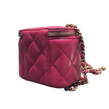 シャネル CHANEL スモールバニティバッグ AP1447 ピンク　GD金具 ラムスキン レディース ショルダーバッグ