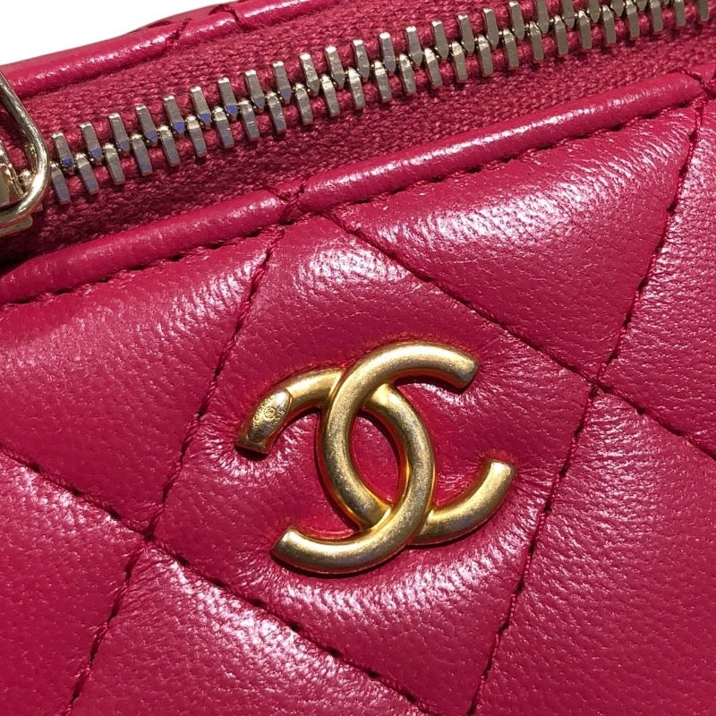 シャネル CHANEL スモールバニティバッグ AP1447 ピンク　GD金具 ラムスキン レディース ショルダーバッグ