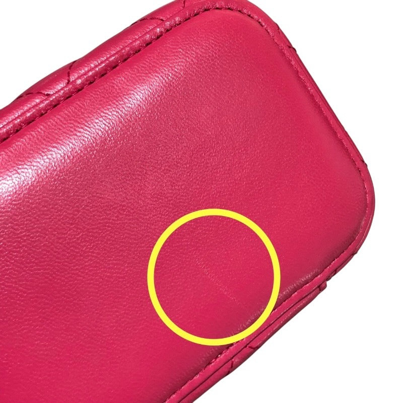 シャネル CHANEL スモールバニティバッグ AP1447 ピンク　GD金具 ラムスキン レディース ショルダーバッグ