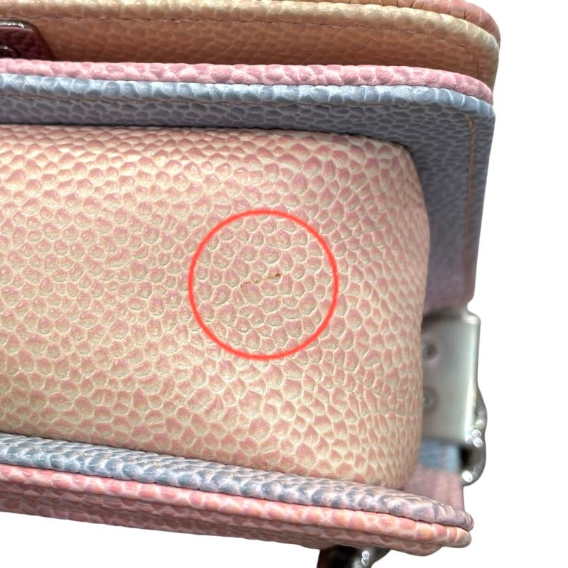 シャネル CHANEL ボーイシャネルミニ15 25番台 A97364 キャビアスキン レディース ショルダーバッグ