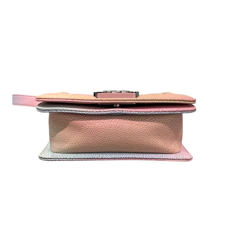 シャネル CHANEL ボーイシャネルミニ15 25番台 A97364 キャビアスキン レディース ショルダーバッグ
