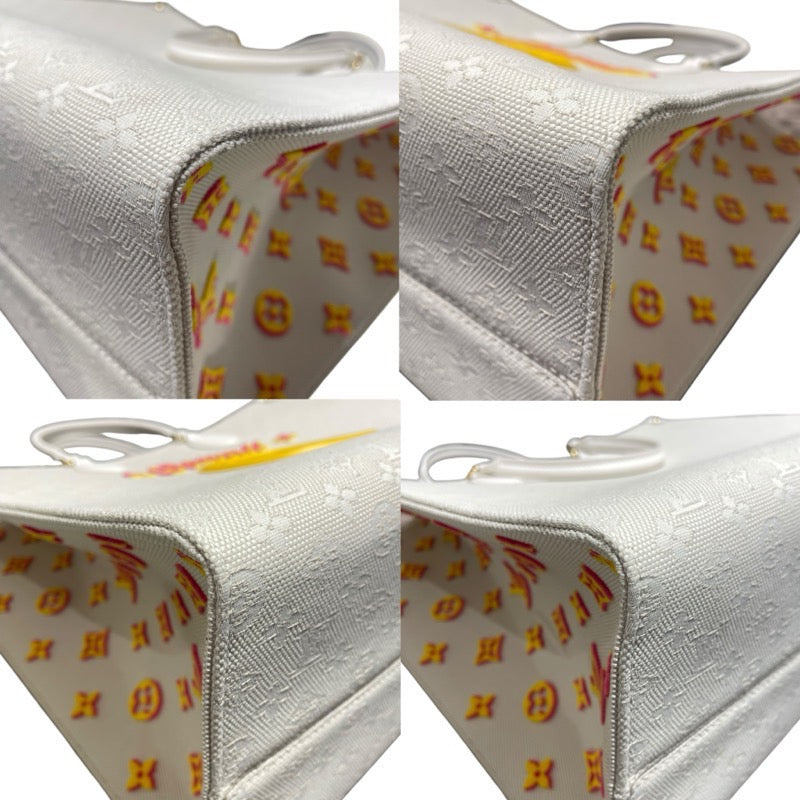 ルイ・ヴィトン LOUIS VUITTON オンザゴーGM　ハワイ限定 M20806 ホワイト キャンパス ユニセックス トートバッグ