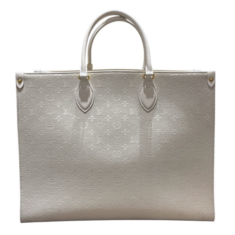 ルイ・ヴィトン LOUIS VUITTON オンザゴーGM　ハワイ限定 M20806 ホワイト キャンパス ユニセックス トートバッグ