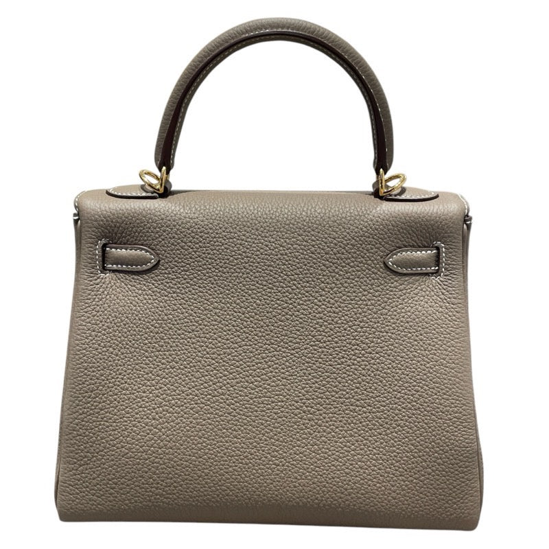 エルメス HERMES ケリー25　内縫い W刻 エトープ　GD金具 トゴ レディース ショルダーバッグ