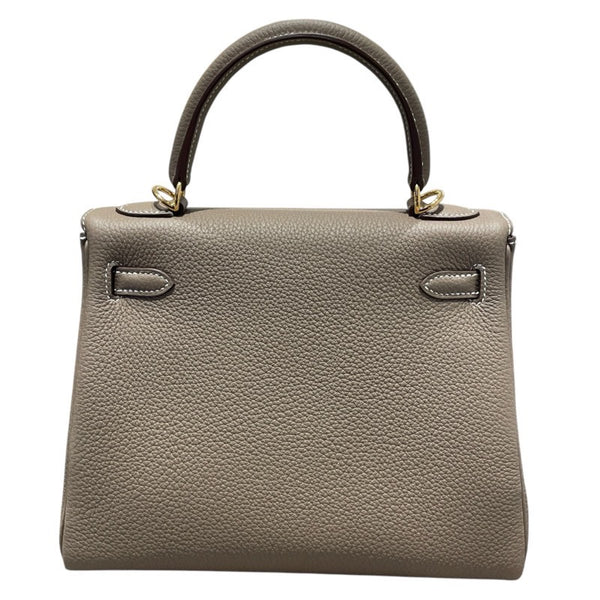 エルメス HERMES ケリー25　内縫い W刻 エトープ　GD金具 トゴ レディース ショルダーバッグ