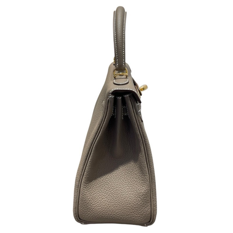 エルメス HERMES ケリー25　内縫い W刻 エトープ　GD金具 トゴ レディース ショルダーバッグ