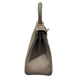 エルメス HERMES ケリー25　内縫い W刻 エトープ　GD金具 トゴ レディース ショルダーバッグ