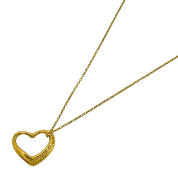 ティファニー TIFFANY＆CO オープンハートネックレス 750YG ジュエリー