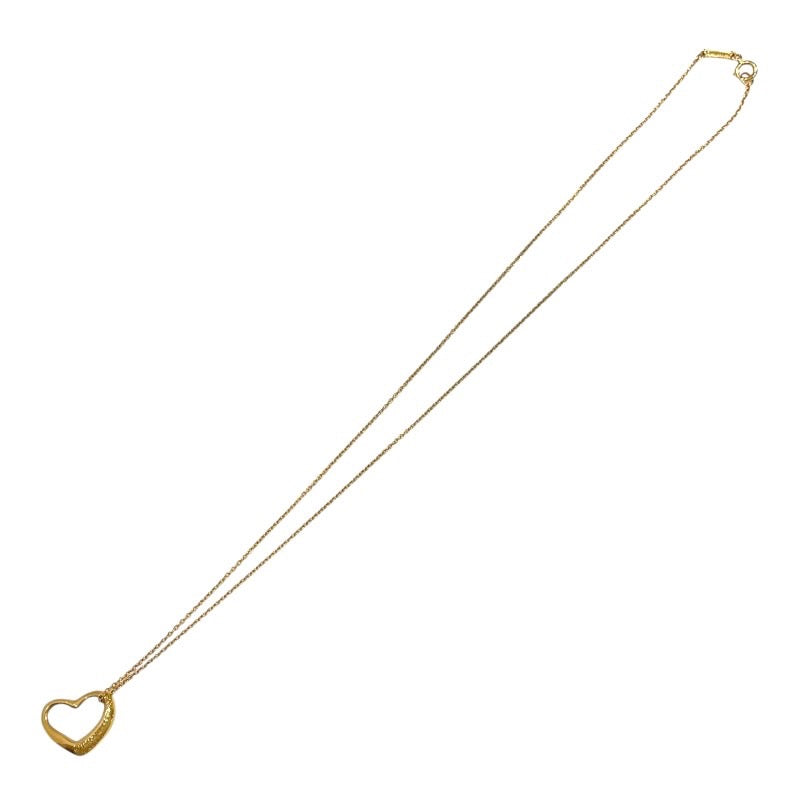 ティファニー TIFFANY＆CO オープンハートネックレス 750YG ジュエリー