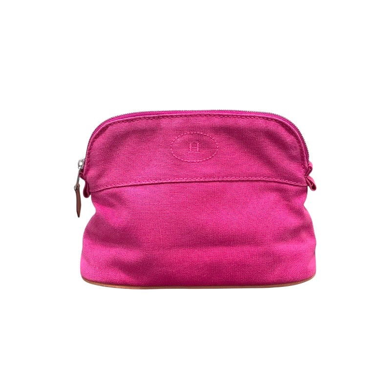 エルメス HERMES ボリードポーチPM ピンク×SV金具 トワル レディース ポーチ