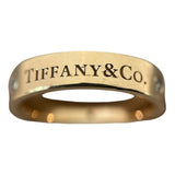 ティファニー TIFFANY＆CO フラットバンド3Pダイヤリング #49 750PG ジュエリー
