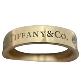ティファニー TIFFANY＆CO フラットバンド3Pダイヤリング #49 750PG ジュエリー