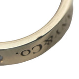 ティファニー TIFFANY＆CO フラットバンド3Pダイヤリング #49 750PG ジュエリー