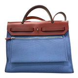 エルメス HERMES エールバッグジップPM X刻印 アガット×ルージュアッシュ×シルバー金具 トワル レディース ショルダーバッグ