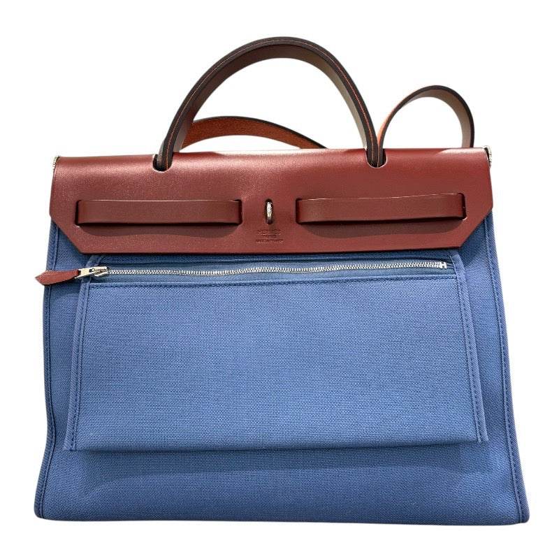 エルメス HERMES エールバッグジップPM X刻印 アガット×ルージュアッシュ×シルバー金具 トワル レディース ショルダーバッグ