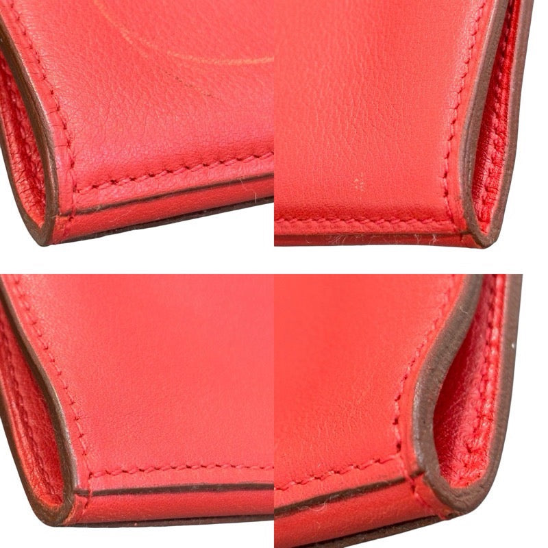 エルメス HERMES オニメトゥ2 □K刻印 ルージュカザック スイフト レディース ショルダーバッグ