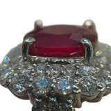 ピジョンブラッド ルビー非加熱リング #14 ルビー4.03ct Pt900/ルビー/ダイヤモンド ルビー ジュエリー