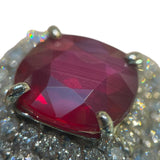 ピジョンブラッド ルビー非加熱リング #14 ルビー4.03ct Pt900/ルビー/ダイヤモンド ルビー ジュエリー