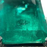 エメラルドリング #12.5 エメラルド17.3ct Pt900/エメラルド/ダイヤモンド エメラルド ジュエリー
