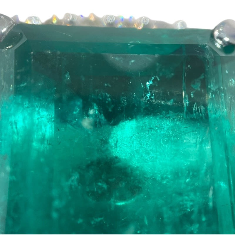 エメラルドリング #12.5 エメラルド17.3ct Pt900/エメラルド/ダイヤモンド エメラルド ジュエリー