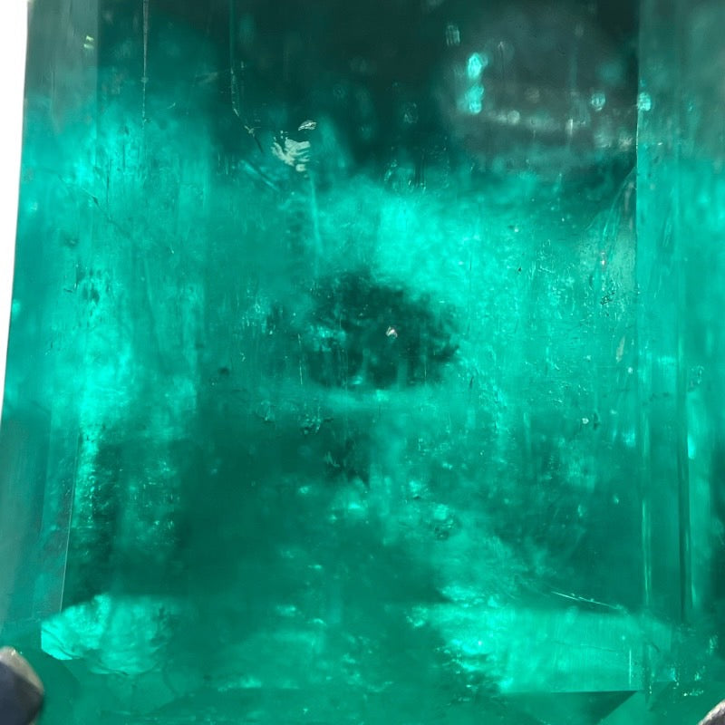 エメラルドリング #12.5 エメラルド17.3ct Pt900/エメラルド/ダイヤモンド エメラルド ジュエリー