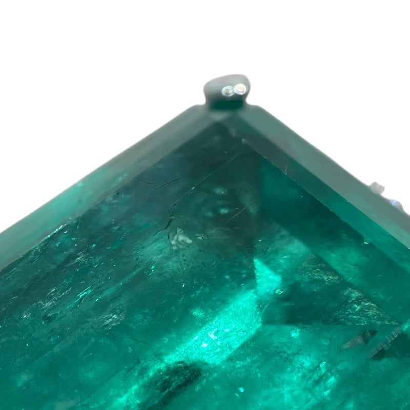 エメラルドリング #12.5 エメラルド17.3ct Pt900/エメラルド/ダイヤモンド エメラルド ジュエリー
