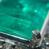 エメラルドリング #12.5 エメラルド17.3ct Pt900/エメラルド/ダイヤモンド エメラルド ジュエリー