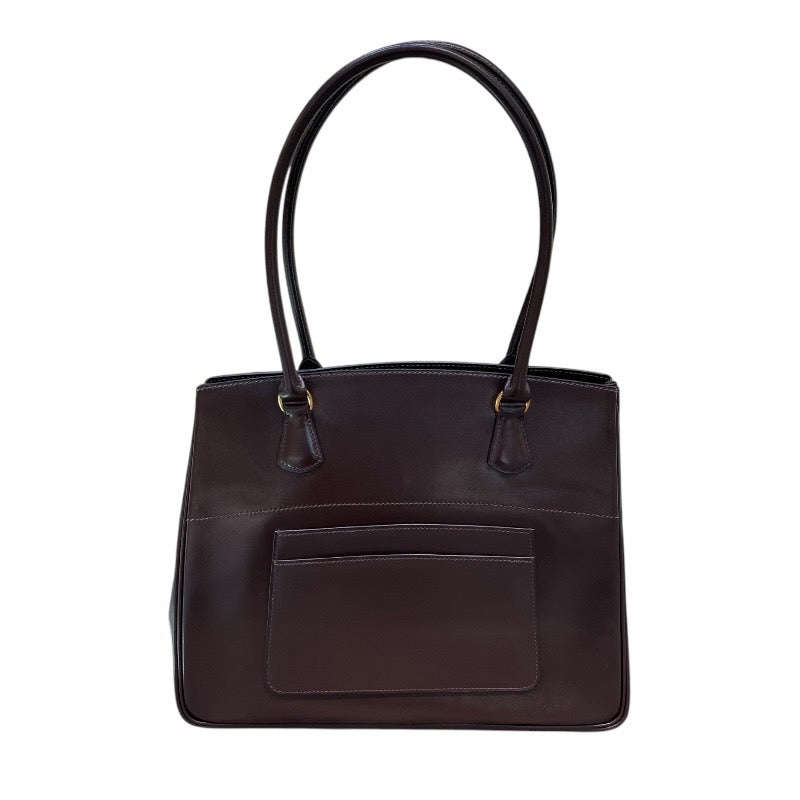 エルメス HERMES LAトート □K刻印 ショコラ×ゴールド金具 ボックスカーフ レディース トートバッグ