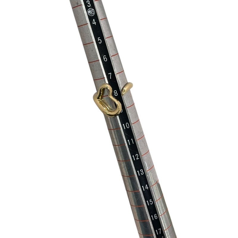 ティファニー TIFFANY＆CO オープンハートリング #49 750YG ジュエリー