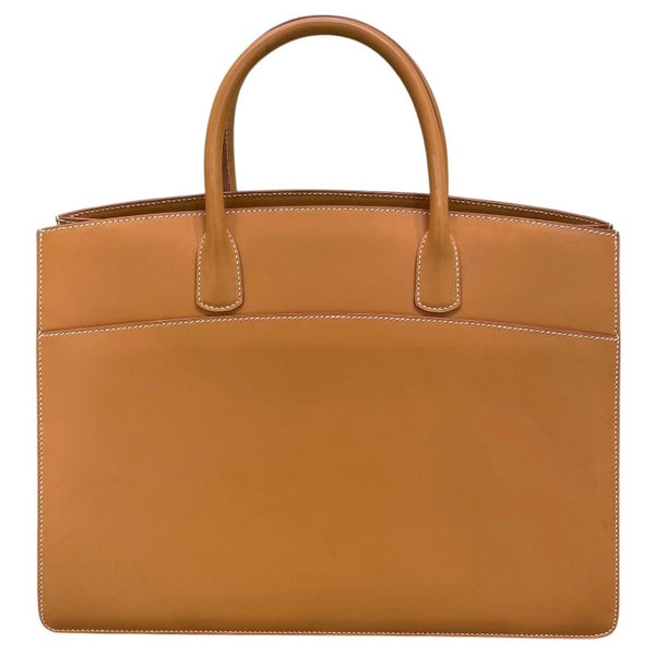 エルメス HERMES ホワイトバスGM □D刻 ナチュラル ヴァッシュ レディース ハンドバッグ