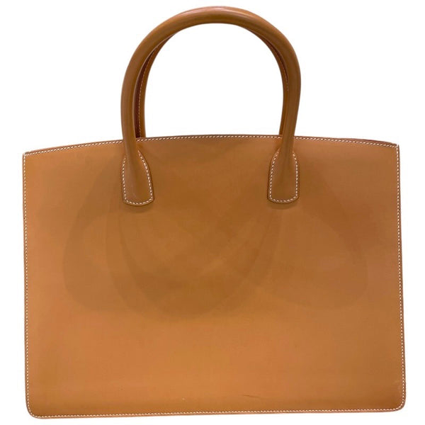 エルメス HERMES ホワイトバスGM □D刻 ナチュラル ヴァッシュ レディース ハンドバッグ