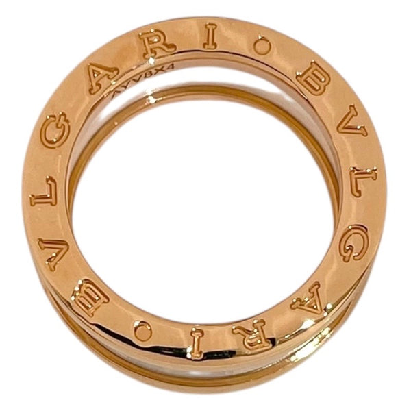 ブルガリ BVLGARI ビーゼロワンリング2バンド 750PG/セラミック ジュエリー