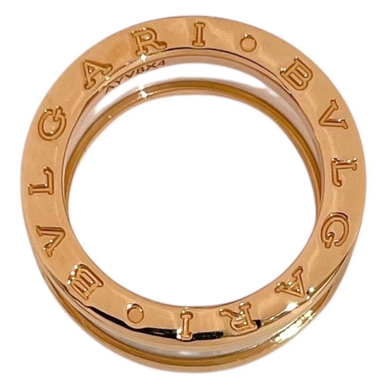 ブルガリ BVLGARI ビーゼロワンリング2バンド 750PG/セラミック ジュエリー