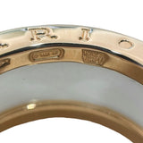 ブルガリ BVLGARI ビーゼロワンリング2バンド 750PG/セラミック ジュエリー