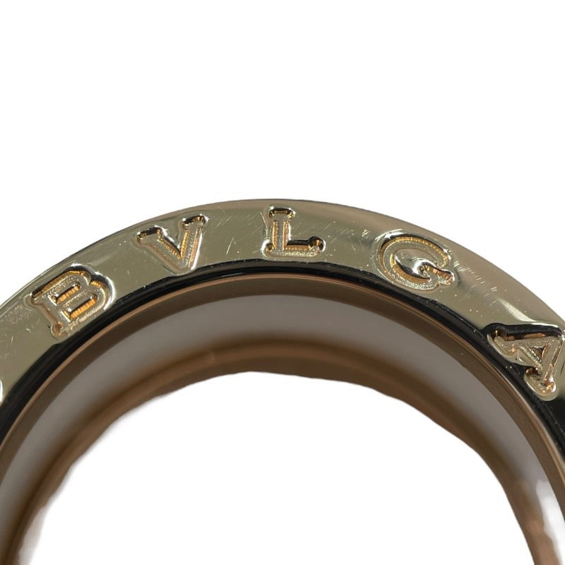 ブルガリ BVLGARI ビーゼロワンリング2バンド 750PG/セラミック ジュエリー