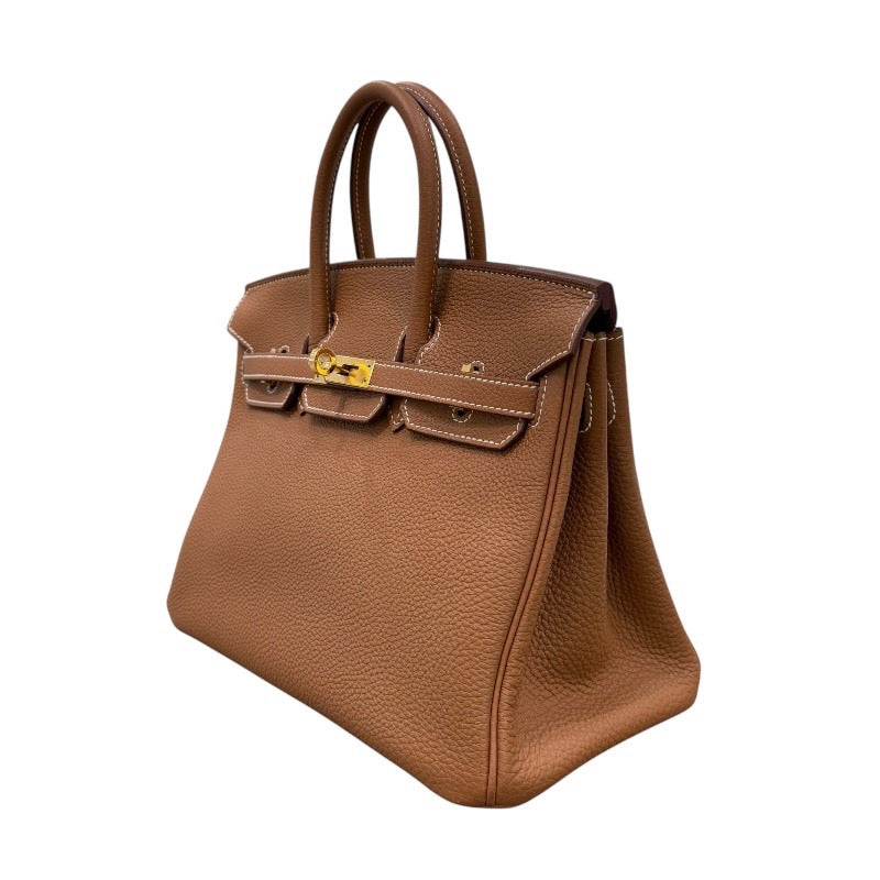 エルメス HERMES バーキン25 B刻 ゴールド×GD金具 トゴ レディース ハンドバッグ