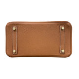 エルメス HERMES バーキン25 B刻 ゴールド×GD金具 トゴ レディース ハンドバッグ