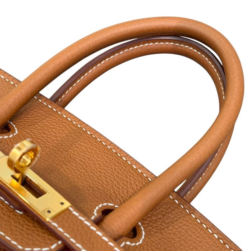 エルメス HERMES バーキン25 B刻 ゴールド×GD金具 トゴ レディース ハンドバッグ