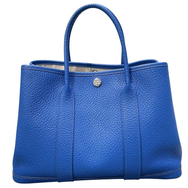 エルメス HERMES ガーデンパーティTPM C刻印 ブルーザンジバル ネゴンダ レディース トートバッグ