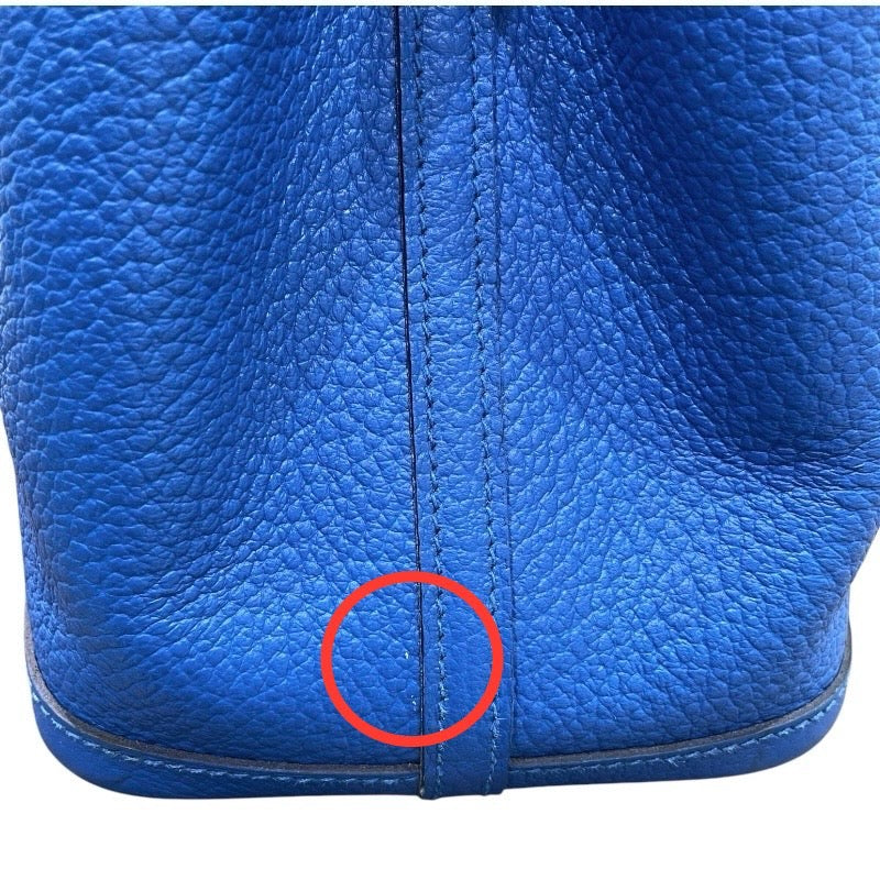 エルメス HERMES ガーデンパーティTPM C刻印 ブルーザンジバル ネゴンダ レディース トートバッグ