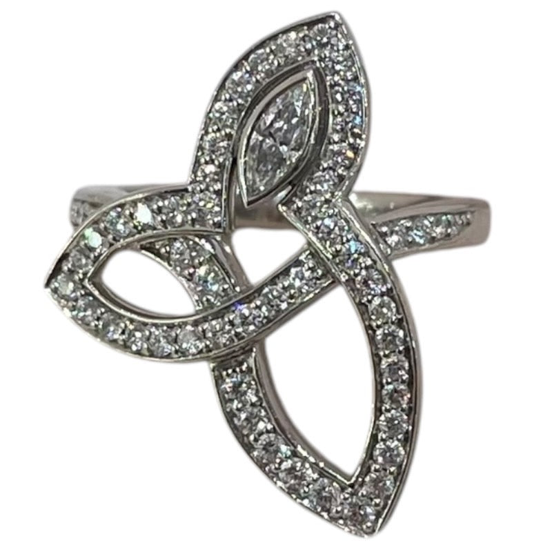 ハリーウィンストン HARRY WINSTON リリークラスター ダイヤリング Pt950/ダイヤモンド ジュエリー